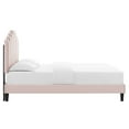 thumbnail image 4 of Modway Elise King Performance Velvet Platform Bed in Pink, 4 of 10