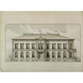 thumbnail image 2 of Carl (Charles) J. Furst 14x11 Gold Ornate Wood Frame and Double Matted Museum Art Print Titled - Design Studies, Elevation of a Villa, Presentation Elevation (C. 1870), 2 of 4