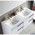 thumbnail image 3 of 48" Freestanding Bathroom Vanity with Sink & Mirror - Matte White, 3 of 5