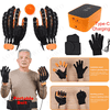 Robotic Rehabilitation Gloves, Finger and Hand Function Rehabilitation Robot Gloves, Hand Strengthener Stroke Recovery Equipment with Mirror Glove, Left+Right Hand, XL