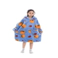 thumbnail image 2 of Wearable Blanket Hoodie for Adults Sherpa All Patterns Oversized Sweatshirt Blanket with Pockets, 2 of 6
