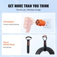 thumbnail image 4 of VEVOR 25 ft RV Extension Cord, 50 Amp, Heavy Duty STW RV Power Cord, NEMA 14-50R Female NEMA 14-50P Male Plug, with LED Indicator Handle 15A Adapter, ETL Listed, 4 of 9