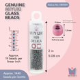 thumbnail image 3 of Miyuki Delica Seed Beads – Size 11/0, DB1001, Metallic Purple-Grn Gold Iris, 7.2 g, Approx. 1440 Pcs, 3 of 7