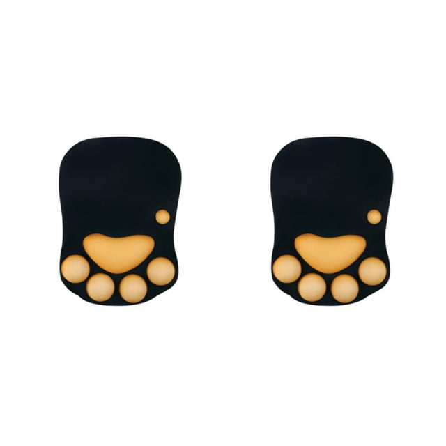 Tholdsy Alfombrilla para ratón con forma de pata de gato, protección para la muñeca con base antideslizante, soporte para muñeca seguro Type2 NO2