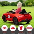 thumbnail image 5 of EastVita 12V Ride on Car for Kids with Remote Contorl Ride on Race Car, 35W*2 Motors Licensed Benz AMG Battery Powered Sports Car,Sound, LED Headlights, 5 of 8