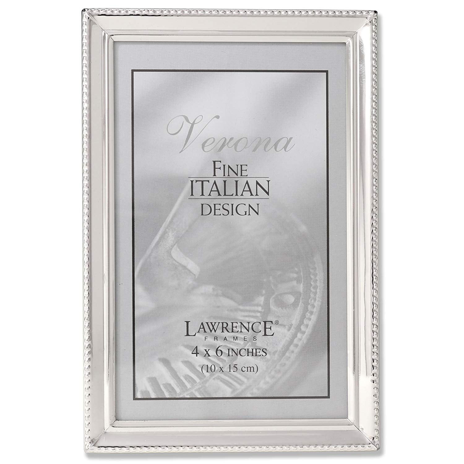 Details about   TEXTURED SILVER Plate Picture Frame 8X10 Matted under Glass for 4X6 Picture 