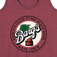 thumbnail image 3 of Barq's - Iconic Drinks & Beverages - Famous Olde Tyme Root Beer Stamp - Women's Racerback Tank Top, 3 of 5