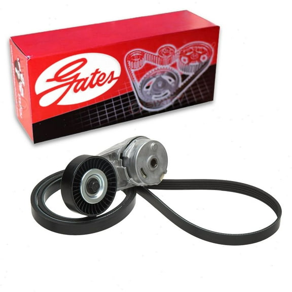 Gates Complete Serpentine Belt Drive Component Kit compatible with GMC Terrain 2.4L L4 2010-2014