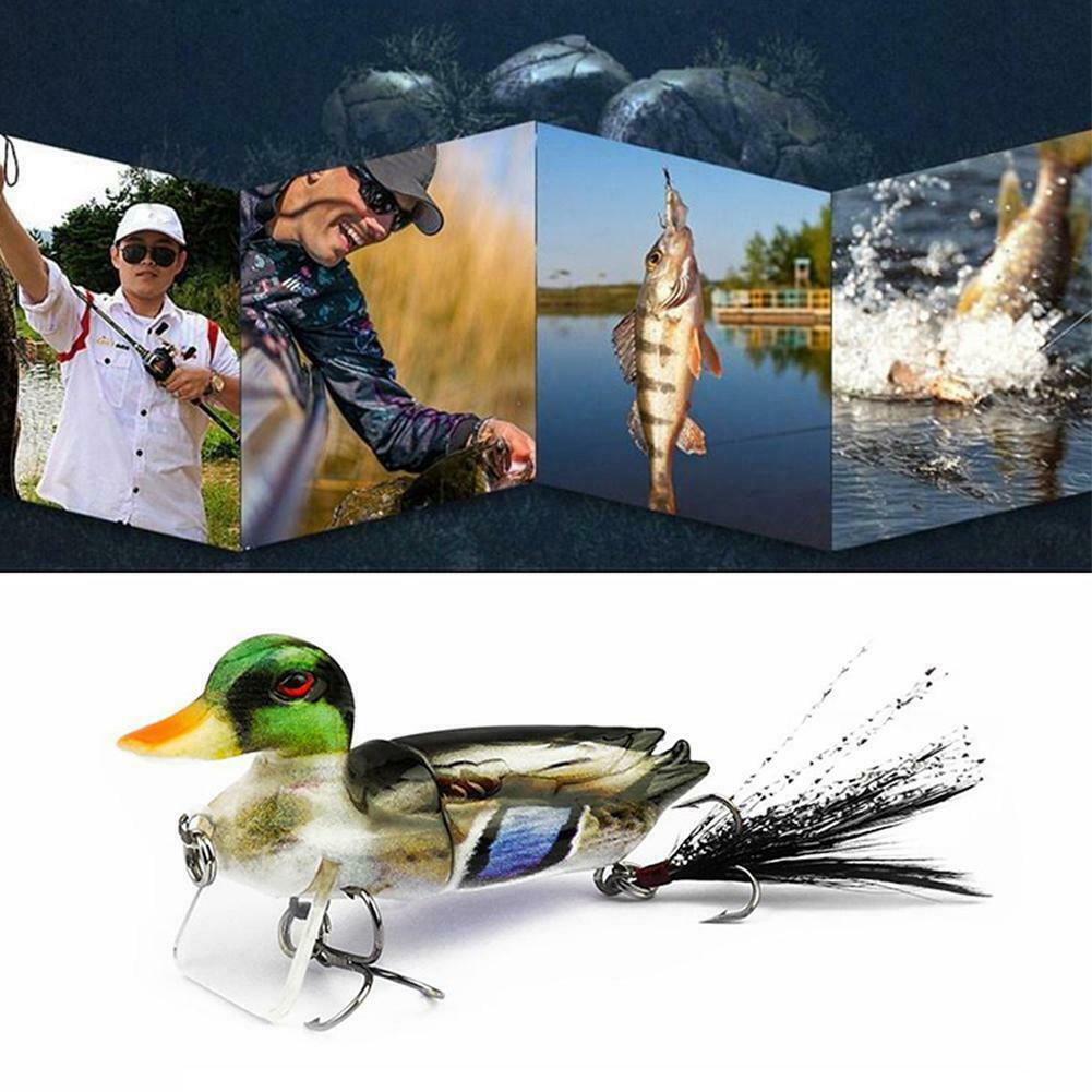 3D Simulation Duck Fishing Lure Suicide Floating Ducks Fishing Bass Tackle 