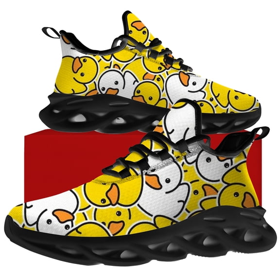 Uminder Womens Tennis Shoes Duck Sneakers Black Shoes Size 12