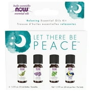 NOW Essential Oils, Let There Be Peace & Quiet Kit, Aromatherapy Essential Oil Blends, Bottles, 4-Pack, 10 mL Each