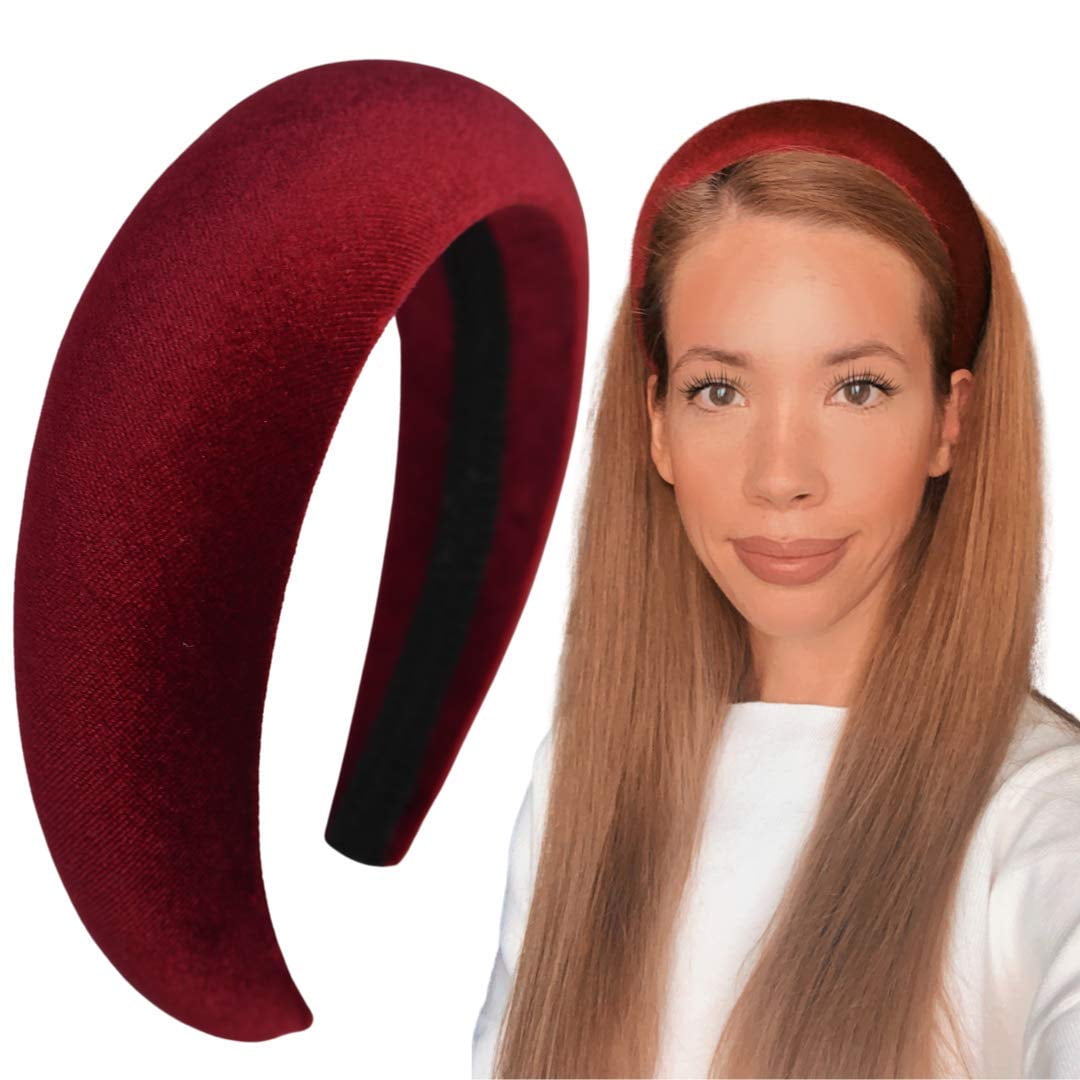 Women Padded Headband Sponge Hair Bands Velvet Hair Hoop Accessory