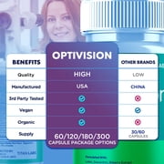 OptiVision Advanced Formula Eye Health Supplement Pills for Vision Care Opti Vision 120 Capsules