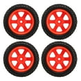 thumbnail image 3 of RC Tires And Wheels, RC Rubber Tyre 4PCS Red Better Grip Stable  For 1/16 Scale Car Model, 3 of 8