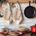 thumbnail image 6 of Coastal Seashells Kitchen Towels Set of 3, Ocean Beach Nautical Marine Life Absorbent Dish Towels for Kitchen, Microfiber Hand Towel, Quick Drying Tea Towel for Cleaning Decorative Dishcloths, 6 of 7