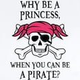 thumbnail image 2 of CafePress - Pink Princess Pigtail Pirate Body Suit - Baby Light Bodysuit, Size Newborn - 24 Months, 2 of 4