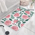 thumbnail image 3 of Pioneer Flower Floral Print Flannel Non Slip Door Rugs,Washable Door Mats Indoor,Decorative Door Mats,Dirt-Resistant and Absorbent Doormat for Entrance,Bedroom,Kitchen,Bathroom,31.5"x17", 3 of 4