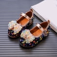 thumbnail image 2 of Otqutp Holiday Baby Girls Footwear Fashion Autumn Girls Casual Shoes Flat Lightweight Sequins Bow Cute Shiny Dress Shoes 1-6 Years, 2 of 7