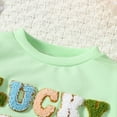 thumbnail image 4 of WOYY Infant Girls St. Patrick's Day Outfits Letter Embroidery Sweatshirt Tutu Skirt Set Children's Clothes Sets, Sizes 0-4T, 4 of 6