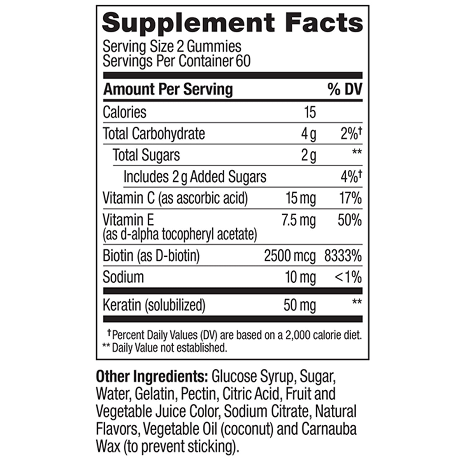 OLLY Undeniable Beauty Gummies with Biotin and Vitamins C & E, 120 Count
