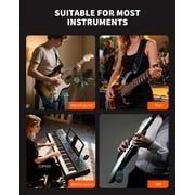 Mini Guitar Amp, 5W Portable Electric Practice Amp with Volume Control, Plug and Play, BT Rechargeable Plug-in Small Speaker for Guitar/Bass/Electric Instruments
