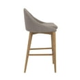 thumbnail image 3 of Eurostyle Baruch 26" Upholstered Counter Stool in Gray and Walnut, 3 of 7