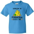 thumbnail image 3 of Inktastic Someone in Pensacola Loves Me Beach Vacation Youth T-Shirt, 3 of 5