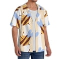 thumbnail image 2 of Naloa A Bee Men's Loose Fit Cuban Collar Short-Sleeve Shirt, Hawaiian Shirts, Mens Shirts Casual for Everyday Wear Outings-XX-Large, 2 of 5
