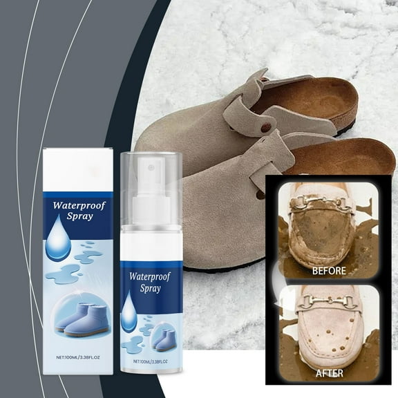 Multi-Purposes Water Protector Spray, Shoe Protector Spray Waterproof - 100ml Suede Protector Spray Waterproofing Spray - Water Stain Repellent for Sneaker Leather Nubuck Suede Canvas