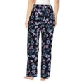 thumbnail image 3 of Balery Love Butterflies print Women's Pajama Pants,Ultra Lightweight Pjs,Lounge Pant-Large, 3 of 9