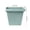Blue, variant on COM1950s Square Plastic Flower Pot, Thickened Planter with Drainage Holes and Tray Saucer for Indoor Outdoor Garden Plants and Home Decor