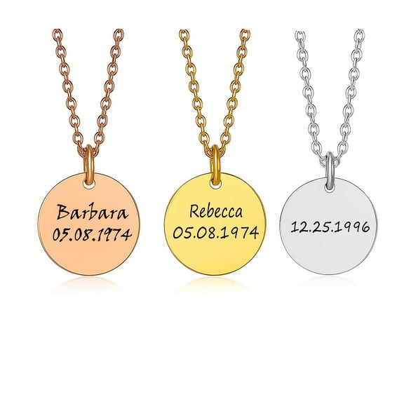 Custom Birthdate Necklace with Name and Date – Personalized New Mom Necklace – Custom Jewelry Gift for New Mom, Mother’s Day Gifts, Birthday Gifts, New Baby, Newborn Name and Date Necklace