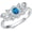 5.5, variant on Blue Opal Rings,Lotus Promise Ring for Women, Silver Lotus Flower Ring for Women, No Mud No Lotus Dainty Ring Lotus Rings for Women Blue Opal Engagement Promise Ring for Women Hers Size 5-9-1