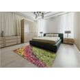 thumbnail image 4 of Ahgly Company Indoor Rectangle Patterned Acid Green Area Rugs, 7' x 9', 4 of 6