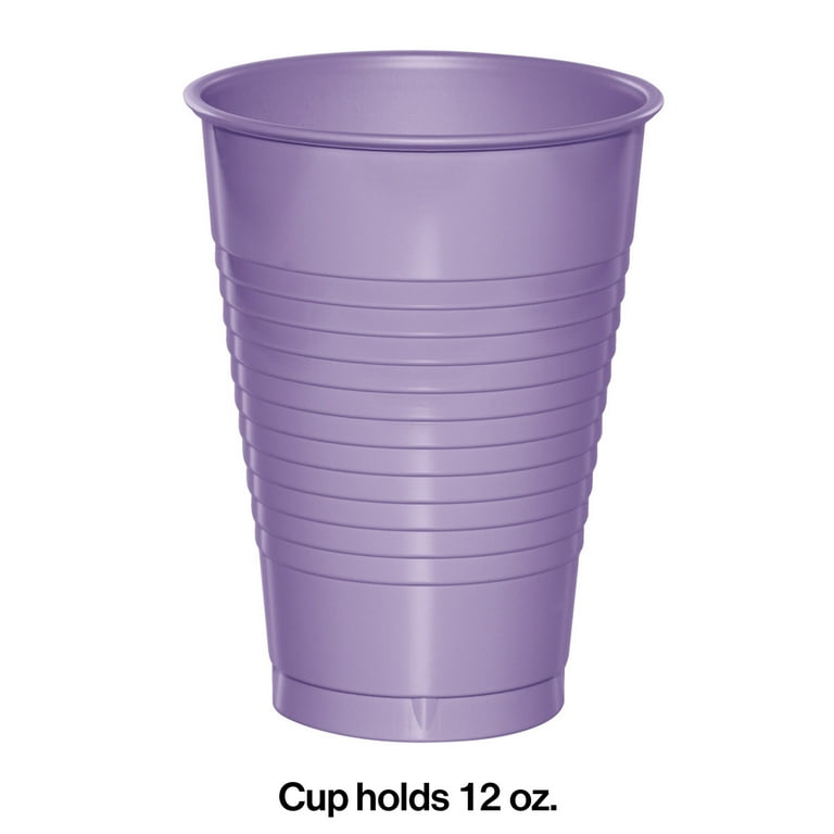12 Oz. Luscious Lavender Plastic Cups 20 Ct.