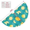 thumbnail image 3 of Rateoe Lemon Blue Print Christmas Tree Skirt 30" for Xmas Holiday New Year Party Circle Tree Mat Ornaments Decoration, 3 of 7