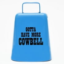 Bevin Bells "Gotta Have More Cowbell" (Medium) | Kentucky Cow Bell w/Cobalt Blue Color | Made from Steel | Loud Noise Makers w/Handle | Made in CT, USA