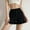 Black, variant on JJHGVB Plus Size Ruffle Shorts Waffle Shorts Women Pajama Shorts Women Lounge Shorts Short Shorts for Women's Lounge Shorts Woman's Pants Black One Size