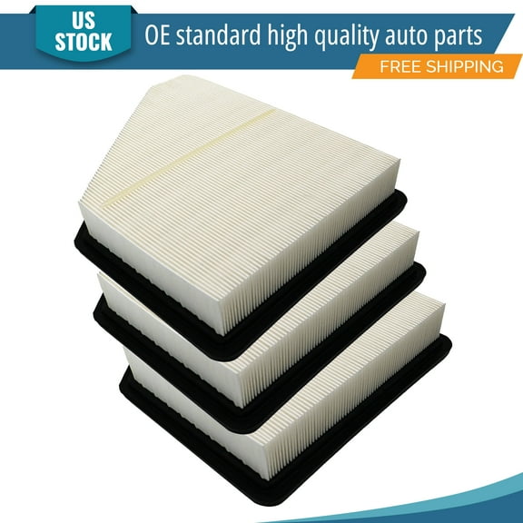 YXPCARS 3PCS Front Engine Air Filter for Chevy Equinox GMC Terrain 2010-2017 L4 2.4L V6 3.0L 3.6L, New Air Filter Replacement (CA10465)