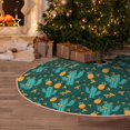 thumbnail image 5 of Sikiie Pineapple And Cactus Nativity Christmas Tree Skirt, Jesus Christian Winter Holiday Tree Mat Decoration(30-48IN)36", 5 of 6