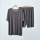 thumbnail image 1 of Pijamas frescos para parejas, pantalones finos de manga corta con hilo de seda de hielo de verano para mujer, ropa de abrigo, ropa de casa para hombre, traje, 1 of 3
