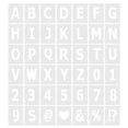 thumbnail image 1 of Unique Bargains 6 Inch Letter Number Stencils 6' Width Reusable Alphabet Numbers Symbol Templates Set, White 42 Pack, 1 of 6