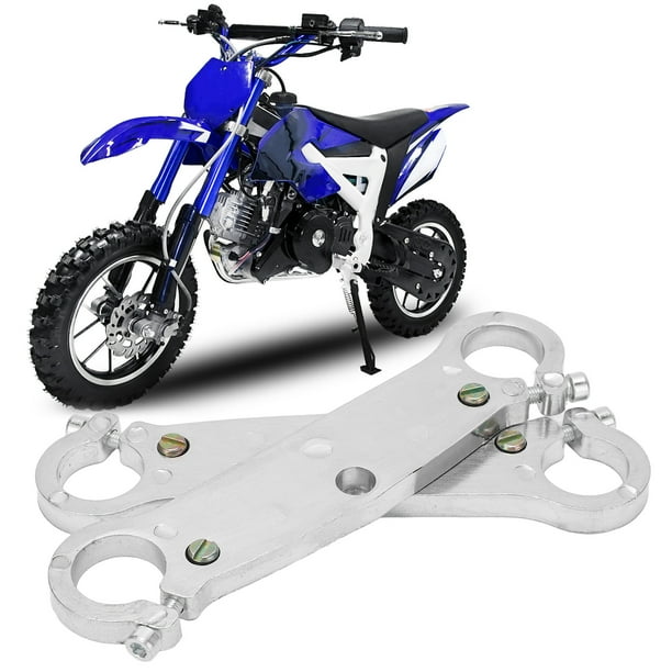 Yugos de horquilla delantera par de aleación de aluminio Yugo de horquilla invertida Mayor resistencia Diámetro del orificio de 22 mm para motocicleta de mini motor de 47 cc y ANGGREK Otros