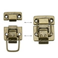 thumbnail image 3 of Uxcell 37mm x 30mm Metal Small Size Suitcase Hasp Catch Latch Bronze Tone with Screws 2 Pcs, 3 of 4