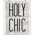 thumbnail image 2 of Holy Chic - Dictionary Art Print Printed On Authentic Vintage Dictionary Book Page - 8 x 10.5, 2 of 3