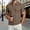 Coffee, variant on Men's Polo Shirt Short Sleeve Quarter Zipper Polo Tees Loose Fit Grey Summer Shirts for Men