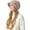 Pink, variant on Womens Winter Hat Warm Knit Hat Slouchy Beanie Cap with Brim, Fleece Lined Ear Protection Beret Hat Newsboy Cap, Winter Gifts Outdoor Daily Adjustable 21.7 - 23.6 Inch