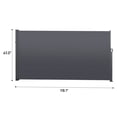 thumbnail image 3 of Unique Choice 118.1" x 62.99" Retractable Side Screen Awning, Patio Privacy Screen for Garden, Balcony, Courtyard, 3 of 5