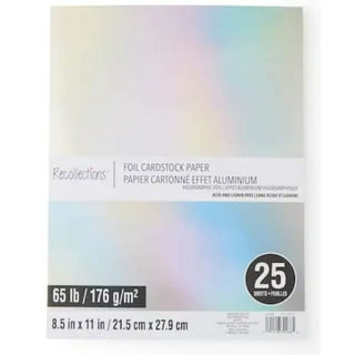 100 Sheets Metallic Holographic Card Stock Shiny Mirror Paper Sheets A4  Size Mixed Color Paper