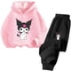 thumbnail image 5 of Conjunto de chándal informal y divertido para niños, sudadera con capucha Kuromi, pantalones largos, 2 piezas, suéter, ropa Sanrio, 5 of 5
